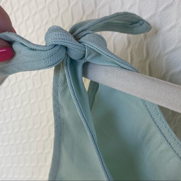 14th & Union sea foam green/blue sleeveless tank. Medium. Tie detailing. NWT. - Picture 2 of 11